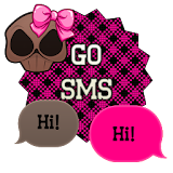 GO SMS - Girly Skulls 9 icon
