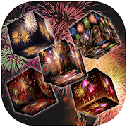 3D Firework Cube Live Wallpaper - Live Wallpaper