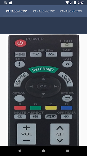 Remote Control for Panasonic T Screen 2