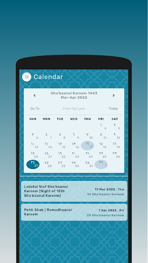 Hijri Salah App (Fatimid) Screen 3