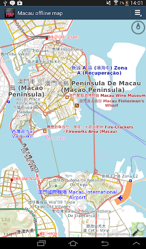 Android application Macau offline map screenshort