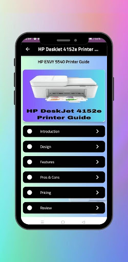 Android application HP DeskJet 4152e Printer Guide screenshort