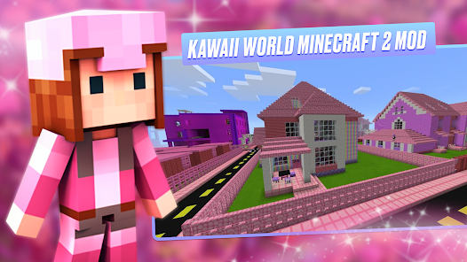 Insights and stats on Kawaii World mods for minecraft - pink  craft