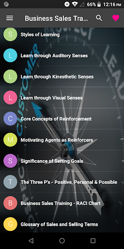 Android application Business Sales Training Pro screenshort