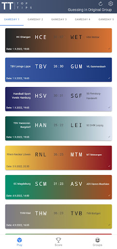 TopTips - handball prediction Screen 2