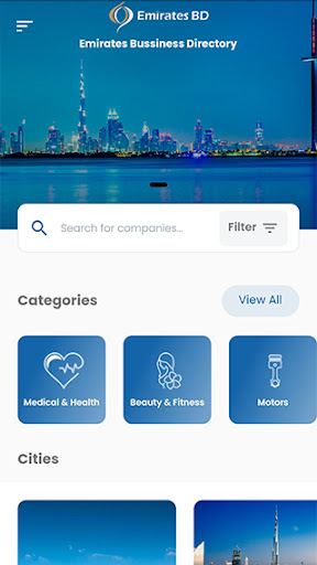 Android application Emirates Business Directory screenshort