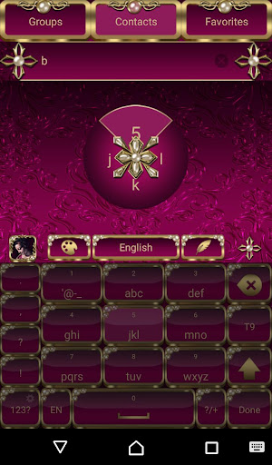 Virgin Mary Purple Go Keyboard