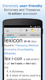 Dictionary Capture d'écran