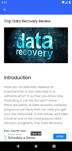 Android application Daliy Blog screenshort
