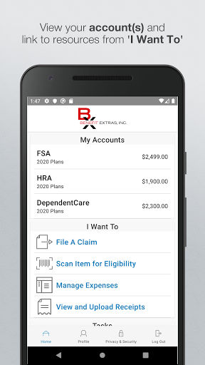 Android application Benefit Extras Mobile App screenshort