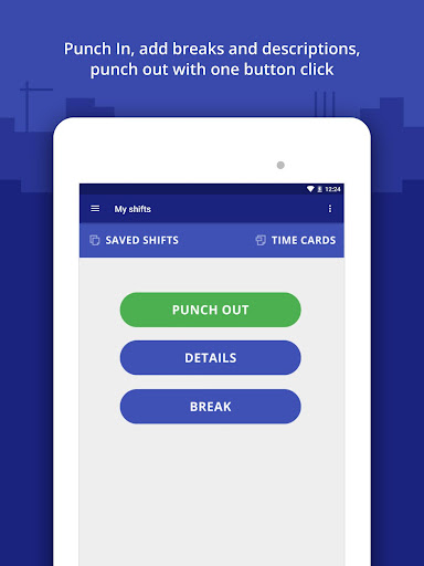 Android application Punch In / Out Timesheet App screenshort
