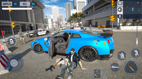 Gangster Shooting Police Game