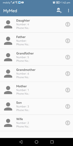 MyMed: Personal health Records Screen 3