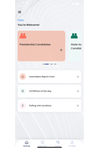 VOTER App Screen 3