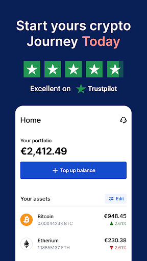 Blocktrade: Invest in Crypto Screen 2