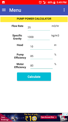 Pump Power Screen 2