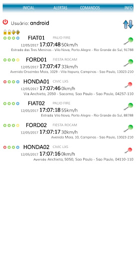 Android application mobileGEO screenshort