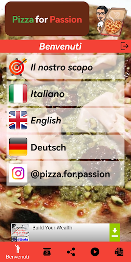 Android application Pizza for Passion screenshort