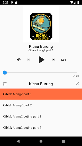 Android application kicau burung lengkap screenshort