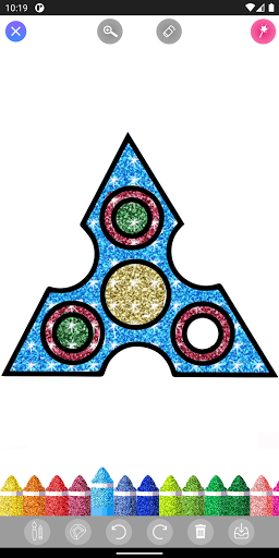 Updated Fidget Spinner Glitter Coloring Pages Pc Android App Download 2021