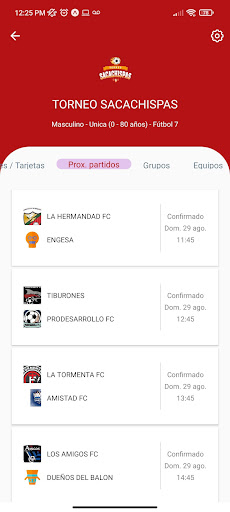 Torneo Sacachispas Screen 3