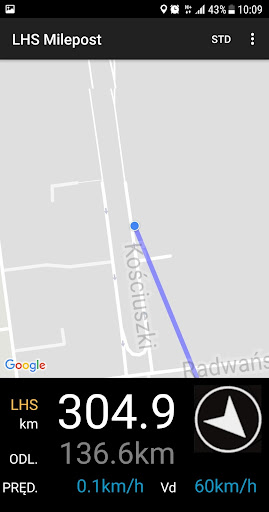 Android application LHS Milepost screenshort