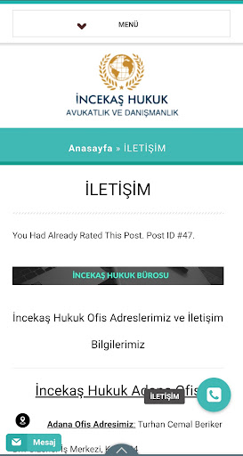 Android application Avukat Saim İncekaş screenshort