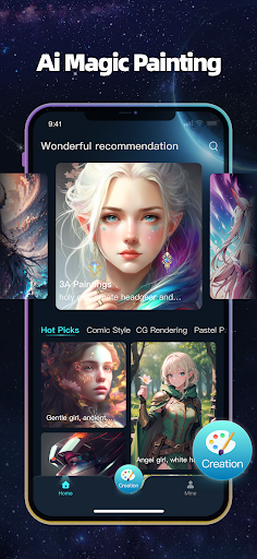Android application imageX - ai,inis paint,dawn ai screenshort