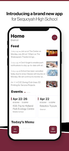 Android application Sequoyah High School, OK screenshort