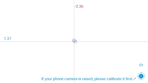 Android application Bubble level with calibration screenshort