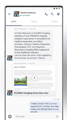 PRIZMED Imaging Solutions Screen 3