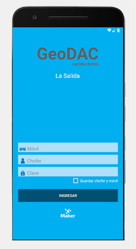 Android application La Salida - Conductores screenshort