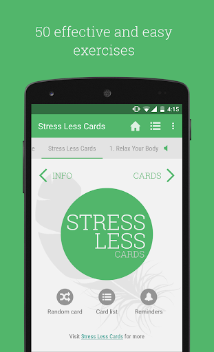 Android application Stress Less Cards screenshort