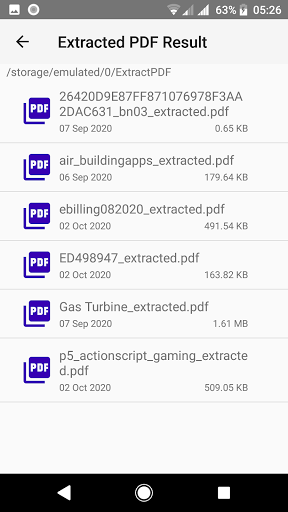 Extract PDF Pages Screen 3