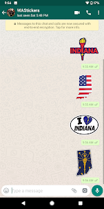 Indiana Stickers for WhatsApp