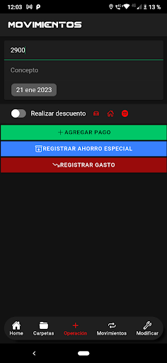 Android application Fondos screenshort