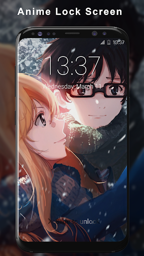 Android application Anime Pattern Lock Screen screenshort