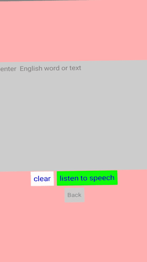 Android application English speaker screenshort