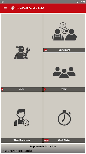 Lely Field Service Screenshot