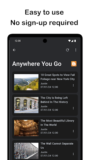Just Rss - Your Feed Reader Screen 2