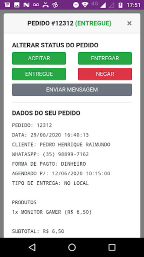 Rob Delivery Administrativo