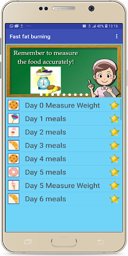 Android application Fast Fat Burning Diet Plan screenshort