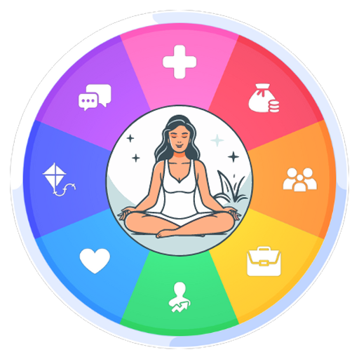 Life Wheel: Goals, Well-being Logo