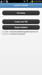 Contacts Dumper for pc screenshots 2
