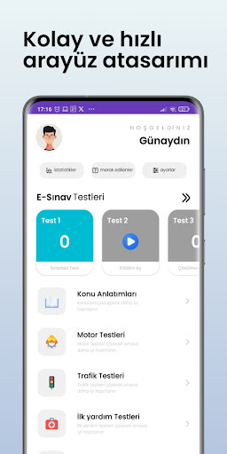 Android application Ehliyet Sınav Soruları 2024 screenshort