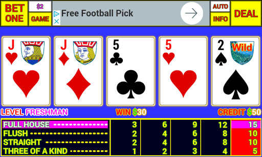 Ax Video Poker Screen 2