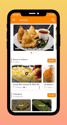 Indian Food Recipes -Hindi Rec Screen 3