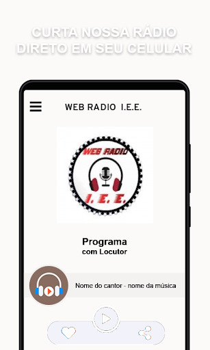 Android application WEB RADIO I.E.E. screenshort