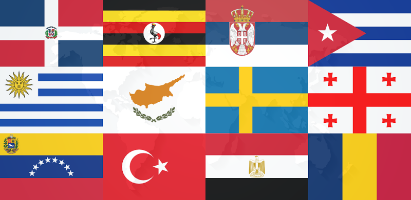 Quiz géographique: drapeaux, cartes & emblèmes
