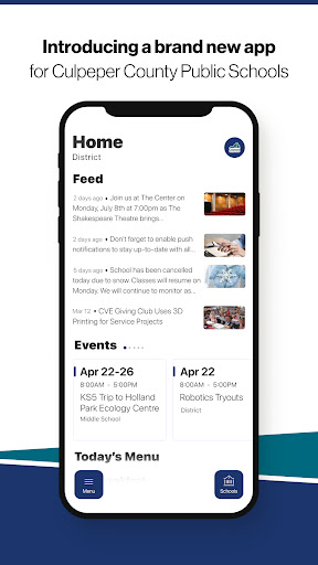 Android application Culpeper Schools screenshort